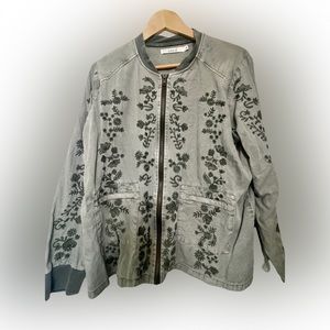 Olive Green Bomber Jacket